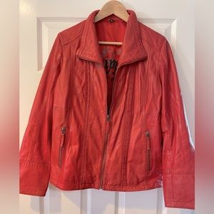 Leather Jacket, worn once, purchased in Iceland.